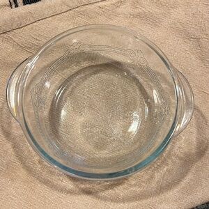 Vintage sapphire blue glass bowl. Fire King Philbe